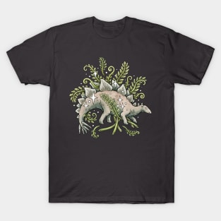 Stegosaurus + Ferns Botanical Dinosaur T-Shirt